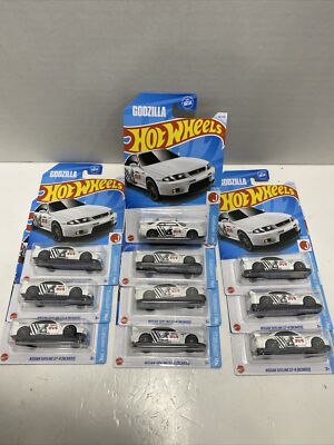 2024 HOT WHEELS CASE D GODZILLA NISSAN SKYLINE GT-R {BCNR33}  LOT OF 10-image