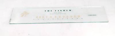 Vintage OEM Fisher 500B Glass Dial Plate-image