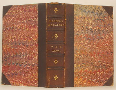 HARPER'S NEW MONTHLY MAGAZINE Volume 37 JUNE- NOVEMBER 1868 LEATHER BOUND xxxvii-image