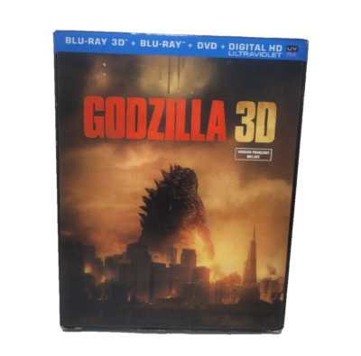 Godzilla (3D + Bluray + DVD, 2014) Bryan Cranston, Elizabeth Olsen-image
