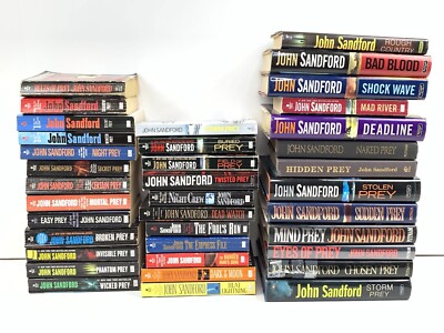 John Sandford BUNDLE (37) Prey, Virgil Flower, Kidd Series ~ Read for Details ~ -image
