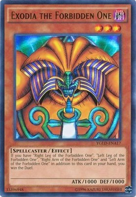 Exodia the Forbidden One - YGLD-ENA17 - Ultra Rare - Unlimited Edition x1 Heavil-image