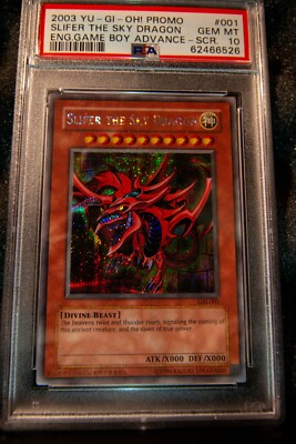 Yu-Gi-Oh! Slifer The Sky Dragon GBI-001 PSA 10 SECRET RARE SILVER NEW CERT-image