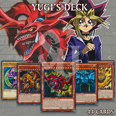 Yugioh YUGI'S GOD DECK 44 CARDS | Slifer Obelisk Ra Dark Magici + *Hot* + Bonus!-image