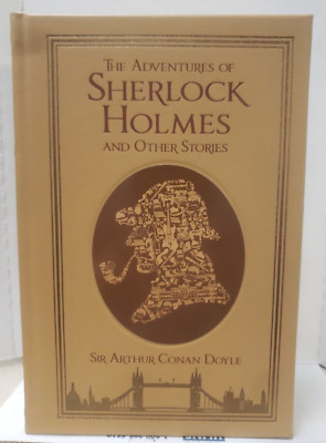 THE ADVENTURES OF SHERLOCK HOLMES Arthur Conan Doyle Leather bound Hardcover-image