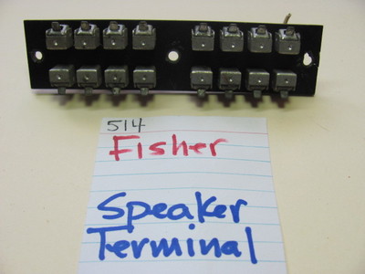 📈FISHER 514 QUAD STEREO RECEIVER SPEAKER TERMINAL-image