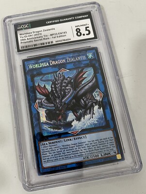 Yugioh Worldsea Dragon Zealantis MP23 #EN-193 Holo CGC Graded 8.5 Not PSA Card-image