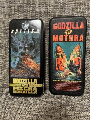 Godzilla  Mothra Mechagodzilla Pencil Case Stationery Case Set of 2 1990s-image