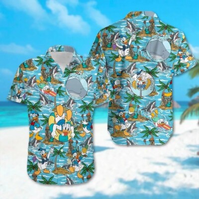 Donald Duck Summer Is Calling & I Must Go Tropical Summer Hawaiian Shirt-image
