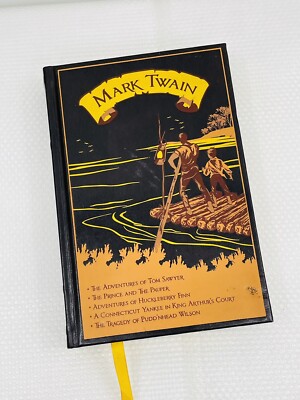 Mark Twain: Five Novels (Leather-bound Classics) by Twain, Mark - Tom Sawyer, Hu-image