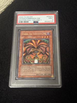 PSA 9 2004 Yu-Gi-Oh! Exodia The Forbidden One #MC1-EN001 Secret Rare Limited Ed-image
