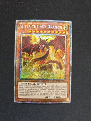Yugioh! Slifer the Sky Dragon - RA03-EN244 - Platinum Secret Rare - 1st-image