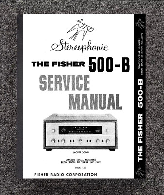 Radio Receiver Service Manual Fits Fisher 500 B-image
