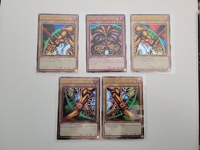 Yugioh Exodia The Forbidden One 5 Card Quarter Century Secret Rare Set QCR NM-image