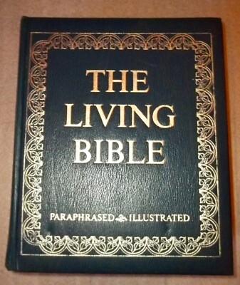 THE LIVING BIBLE Paraphrased & Illustrated TYNDALE Hardcover 1973-image