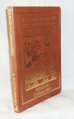 L. Ron Hubbard SIX-GUN CABALLERO First Edition Leatherbound Western Pulp-image