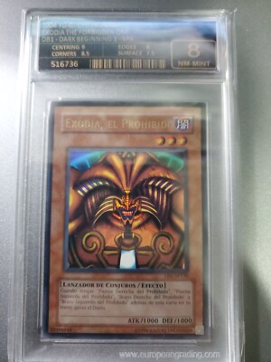 Yu-Gi-Oh! Exodia The Forbidden One GRADED CARD EUROPEAN GRADING EG-image