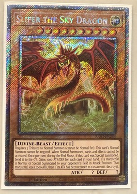 YGO Slifer The Sky Dragon Platinum Secret Rare NM Bonanza RA03-en244-image
