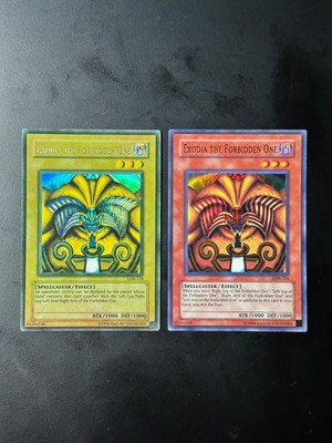 Yugioh MAX FADED Exodia the Forbidden One LOB-124 Legend of the Blue-Eyes WhiteD-image