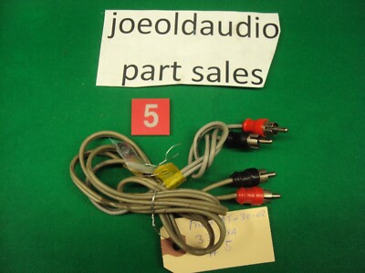 Fisher Turntable 330-AX/MT-30-02 RCA Plug Cords w/ Mounting Hardware. Tested. -image