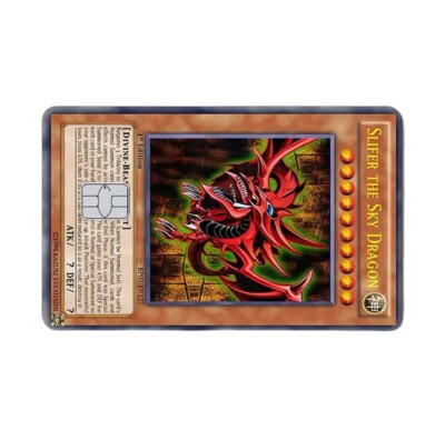 Slifer The Sky Dragon Credit Card Skin Decal Cover Yugioh-image