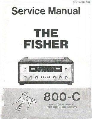 FISHER 800C STEREO  OWNER & SERVICE MANUAL ALL  ON CD IN A HARD CASE ONLY 12.95-image