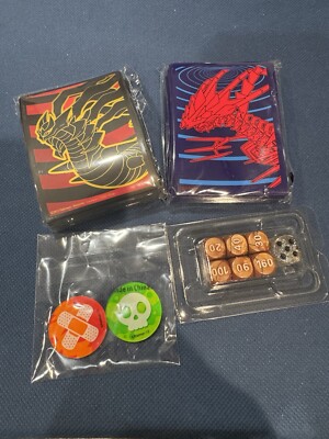 Pokemon TCG Lost Origins Giratina & Darkness Ablaze ETB 65 Sleeves Each Set-image