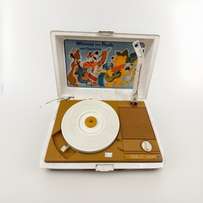 Sears fisher price vintage turntable Winnie the Pooh Tiger 70’s (untested)-image