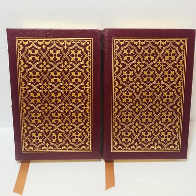 Easton Press MARIO PUZO THE GODFATHER SER:  2 HB Leather Books Last Don, Omerta-image