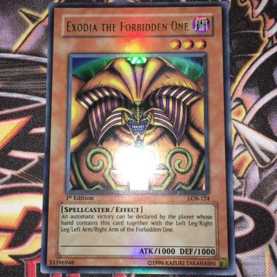 Yu-Gi-Oh! Exodia The Forbidden One LOB-124 1st Ultra Rare Asian English LP EX-image