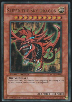 YU-GI-OH - SLIFER THE SKY DRAGON CARD - LC01-EN002 LIMITED EDITION - ULTRA RARE-image