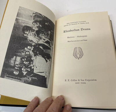 The Harvard Classics Deluxe Edition Marlowe & Shakespeare 1938 Hard Cover. #G2-image