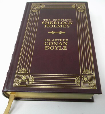 1992 Complete Sherlock Holmes Barnes Noble Conan Doyle Gold Edges-image