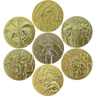 Anime Yu-Gi-Oh! 25th Anniversary Limited Edition Metal Embossed Coin Keychain-image