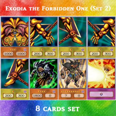 Orica Exodia the Forbidden One (Set #2) - 8 cards set (Anime Art)-image