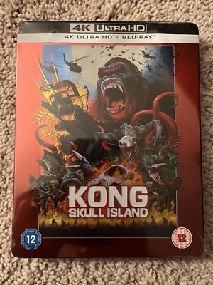 KONG SKULL ISLAND Zavvi UK Limited Edition 4K UHD + Blu-ray SteelBook SEALED-image