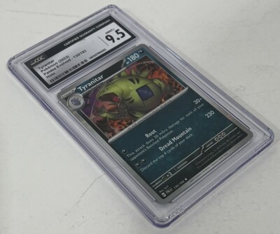 Pokémon Tyranitar Paldea Evolved 135/193 Holo CGC Graded 9.5 Non PSA Card-image
