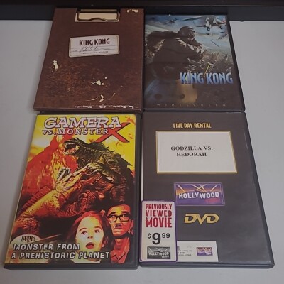 Godzilla Gamera Kong Vs. Hedorah Monster X 4 DVD Lot Kaiju Films-image