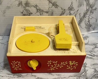 Vintage 1971 FISHER PRICE Music Box Record Player 995 Parts Only-image
