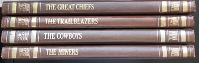 The Old West Series 4 Lot Time Life Books Cowboys, Miner, Trailblazers, Chiefs-image