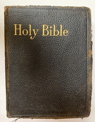 Holy Bible Self Pronouncing International KJV John C. Winston USA Leather Bound-image