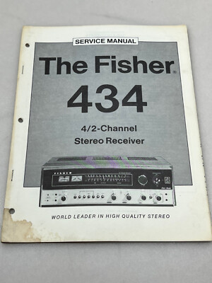 Fisher Model 434 Original Service Manual Free Shipping-image