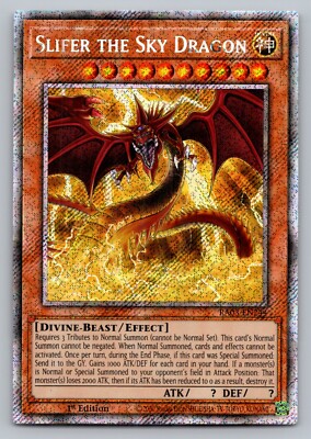 Slifer the Sky Dragon Yugioh RA03-EN244 Platinum Secret Rare PSR NM-image