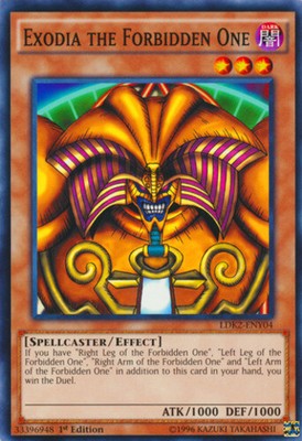 Exodia the Forbidden One - LDK2-ENY04 - Common - 1st Edition x1 - Near Mint-image