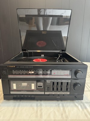 Fisher MC-705 Vintage Stereo System Turntable Cassette Radio AM/FM Working-image