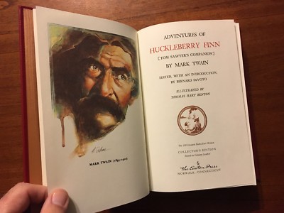 EASTON PRESS The Adventures Of Huckleberry Finn By Mark Twain 1994-image