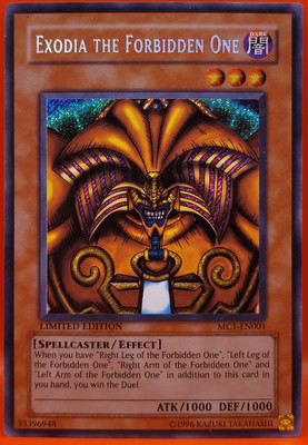 Exodia the Forbidden One MC1-EN001 Master Collection Volume 1 Limited Edition-image