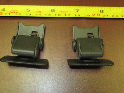 Pair of Original Vintage turntable hinges for fisher JVC and few other makes-image