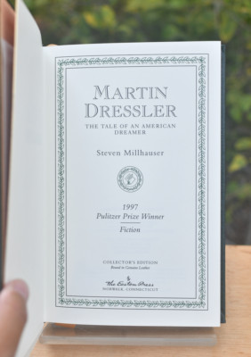 Tale American Dreamer Steven Millhauser Hardcover leather Easton  Pulitzer-image