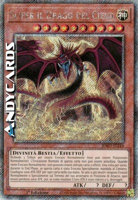 SLIFER THE SKY DRAGON • Secret Platinum • RA03 IT244 • 1Ed-image